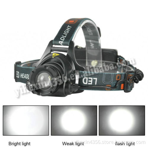 Boruit EHL0627 CREE XM-L T6 Aluminum Alloy Outdoor Sports Zoomable LED Headlight